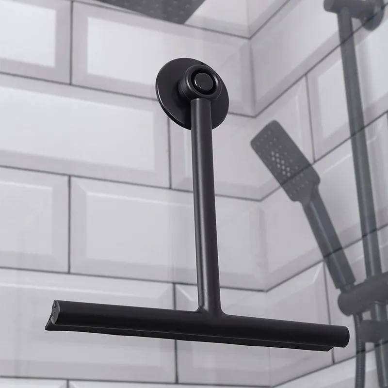 Ściągaczka Do Szyb Z Przyssawką 22 cm BATHROOM SOLUTIONS MEBLIVA - Czarna