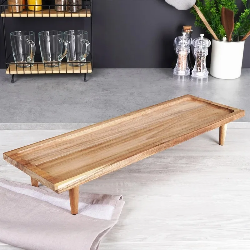 Deska Do Serwowania Przekąsek Drewniana EXCELLENT HOUSEWARE 55 x 18 MEBLIVA