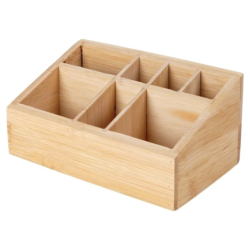 Organizer Na Kosmetyki Bambusowy 17 x 10 x 8 cm ELEGANZA Siedem MEBLIVA