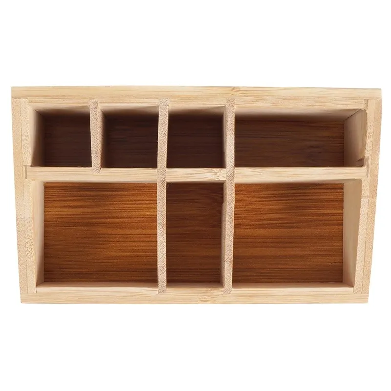 Organizer Na Kosmetyki Bambusowy 17 x 10 x 8 cm ELEGANZA Siedem MEBLIVA