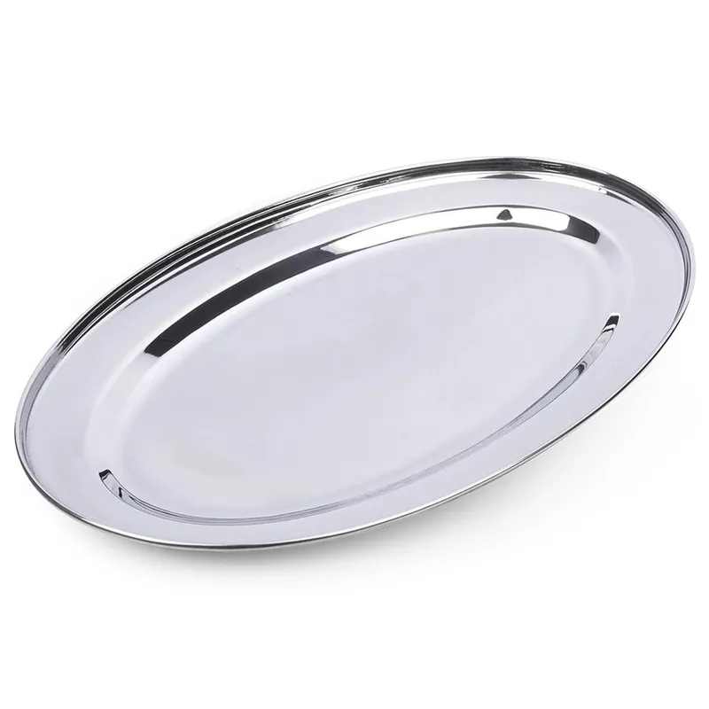 Taca Do Serwowania Stalowa Owalna 39 x 26 cm EXCELLENT HOUSEWARE MEBLIVA