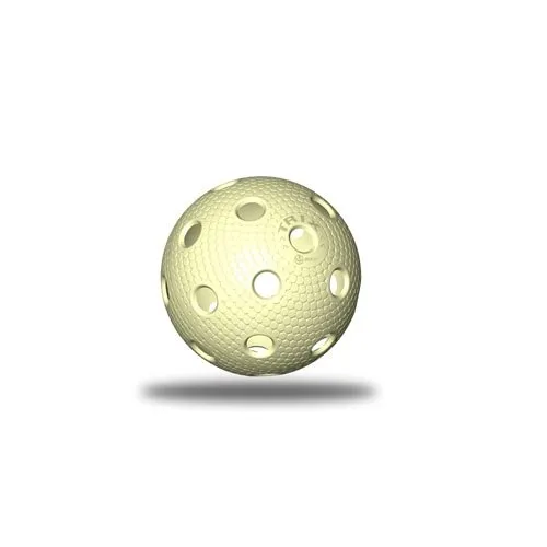 Piłka Piłeczka Do Unihokeja Floorball Snakeskin TRIX MOVEMANIA - Kremowa