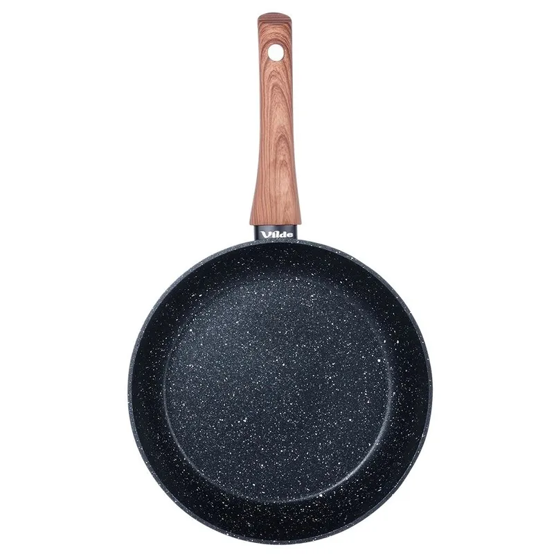 Patelnia Indukcja Granitowa Nieprzywierająca Solidna Trwała 24 cm MEBLIVA
