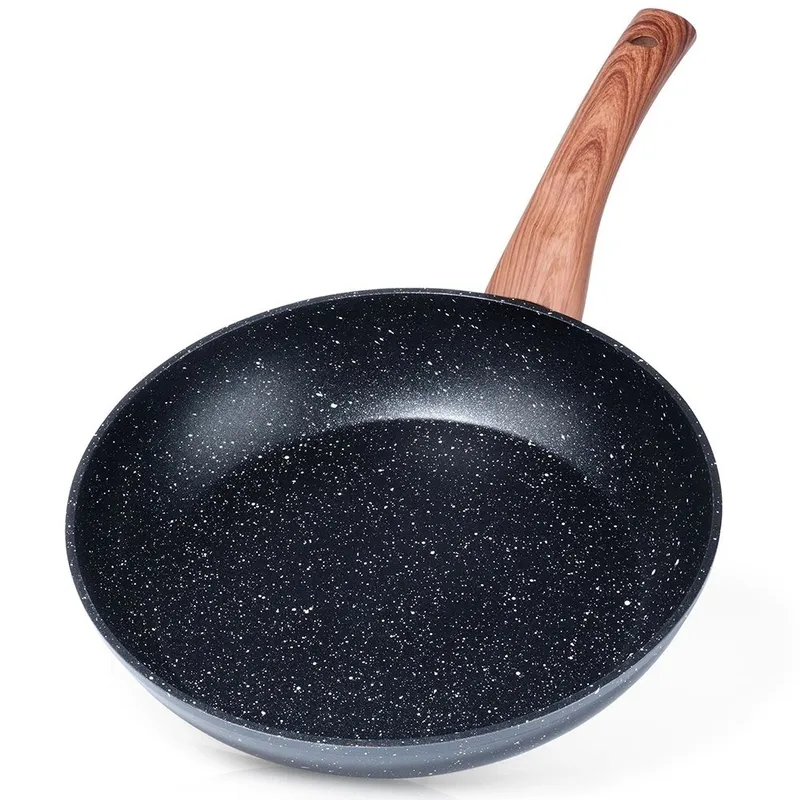 Patelnia Indukcja Granitowa Nieprzywierająca Solidna Trwała 24 cm MEBLIVA