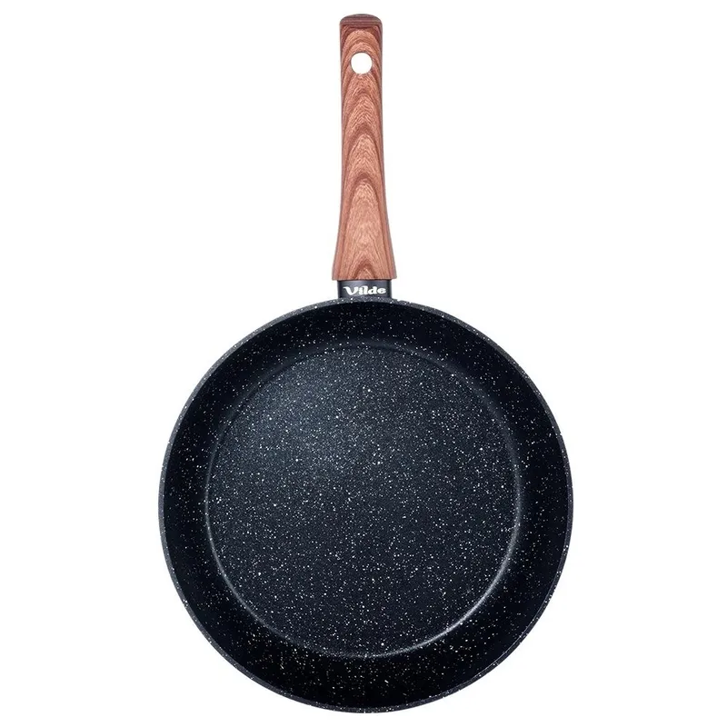 Patelnia Indukcja Na Gaz Granitowa Nieprzywierająca Solidna 26 cm MEBLIVA