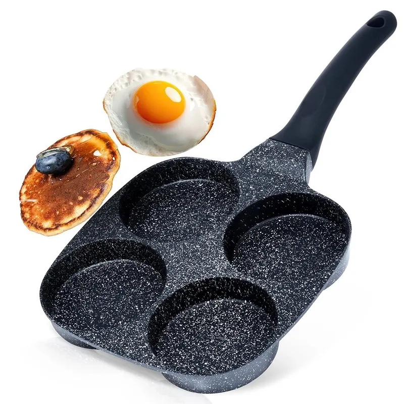 Patelnia Do Jajek Placków Pancakes Granitowa 4 Otwory Solidna 19x19 MEBLIVA