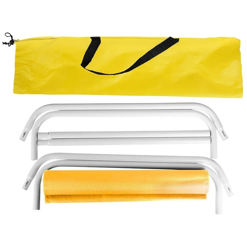 Leżak Plażowy Składany Metalowy Z Torbą Transportową 86 x 51,5 cm GARDIVA