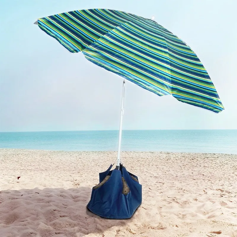Parasol Plażowy Z Podstawą Stojakiem Regulowany 147 cm GARDIVA