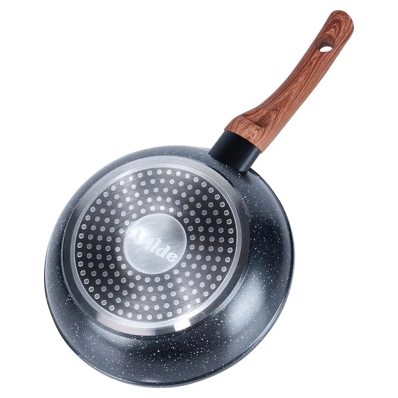 Patelnia Granitowa Nieprzywierająca 20 cm Black&Wood Indukcja MEBLIVA