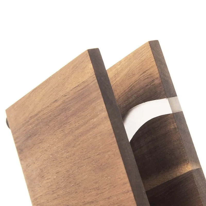Serwetnik Pojemnik Na Serwetki Drewniany Solidny 12 x 8,5 x 4,5 cm MEBLIVA