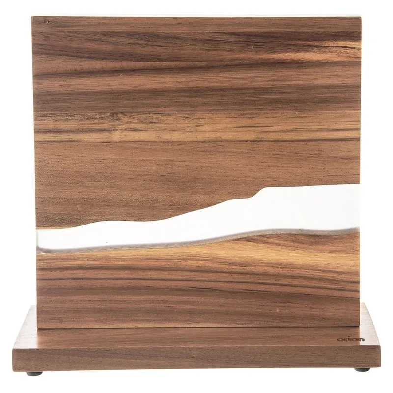 Stojak Na Noże Drewniany Magnetyczny Dwustronny 24 cm River MEBLIVA