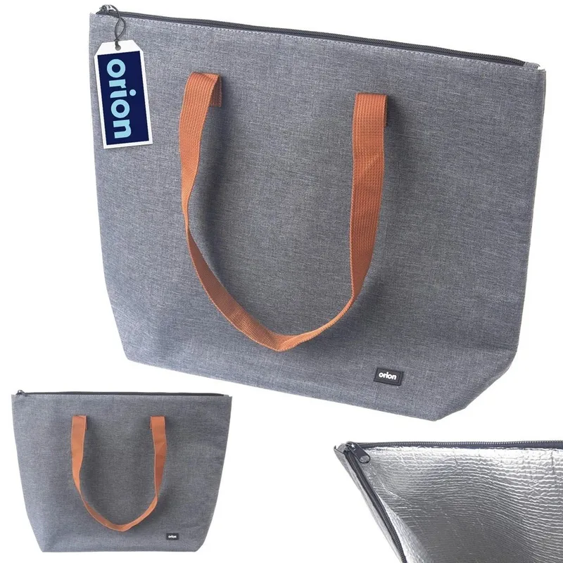 Torba Termiczna Shopper Solidna Wytrzymała 44 x 11 x 35 MOVEMANIA - Szara