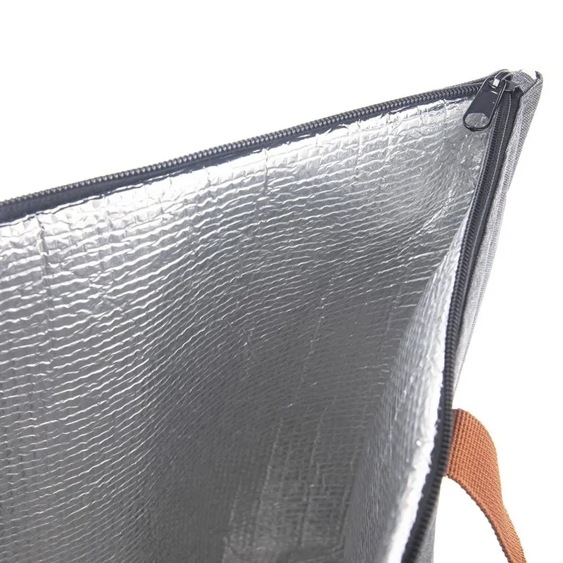 Torba Termiczna Shopper Solidna Wytrzymała 44 x 11 x 35 MOVEMANIA - Szara