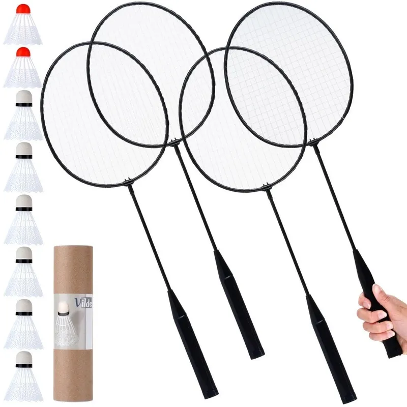 Zestaw Do Badmintona Rakietki Rekreacyjny 8 Lotek 61 cm 12 el. MOVEMANIA