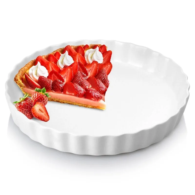 Forma Do Pieczenia Tarty Na Tartę Ceramiczna Tortownica 24,5 cm MEBLIVA