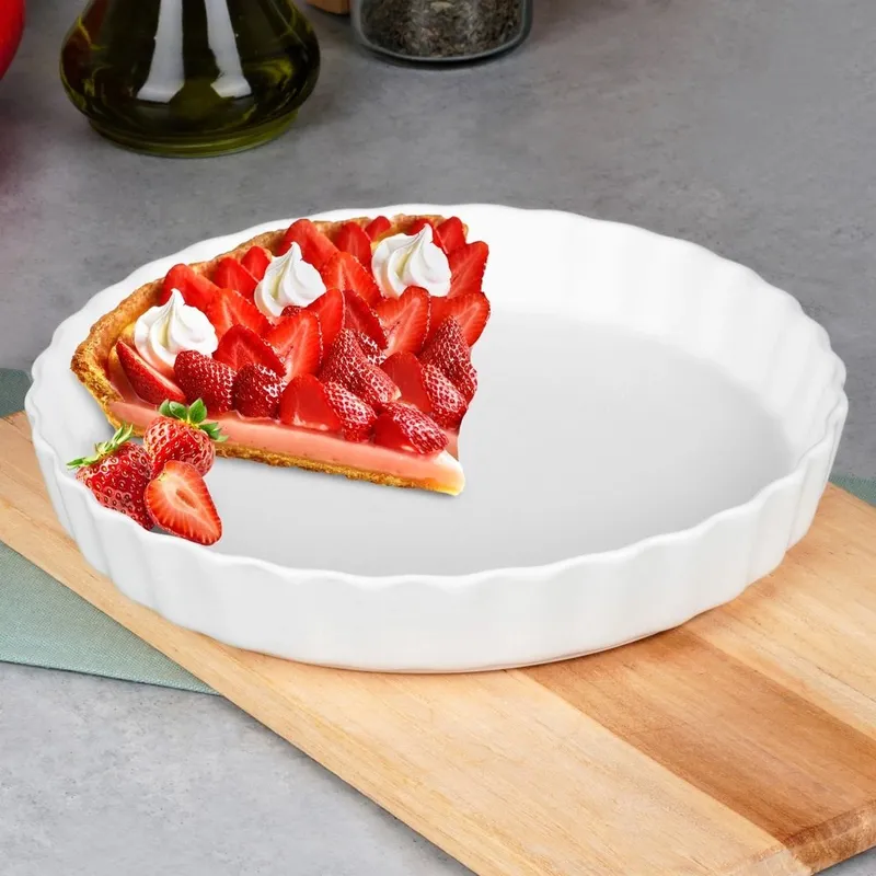 Forma Do Pieczenia Tarty Na Tartę Ceramiczna Tortownica 24,5 cm MEBLIVA