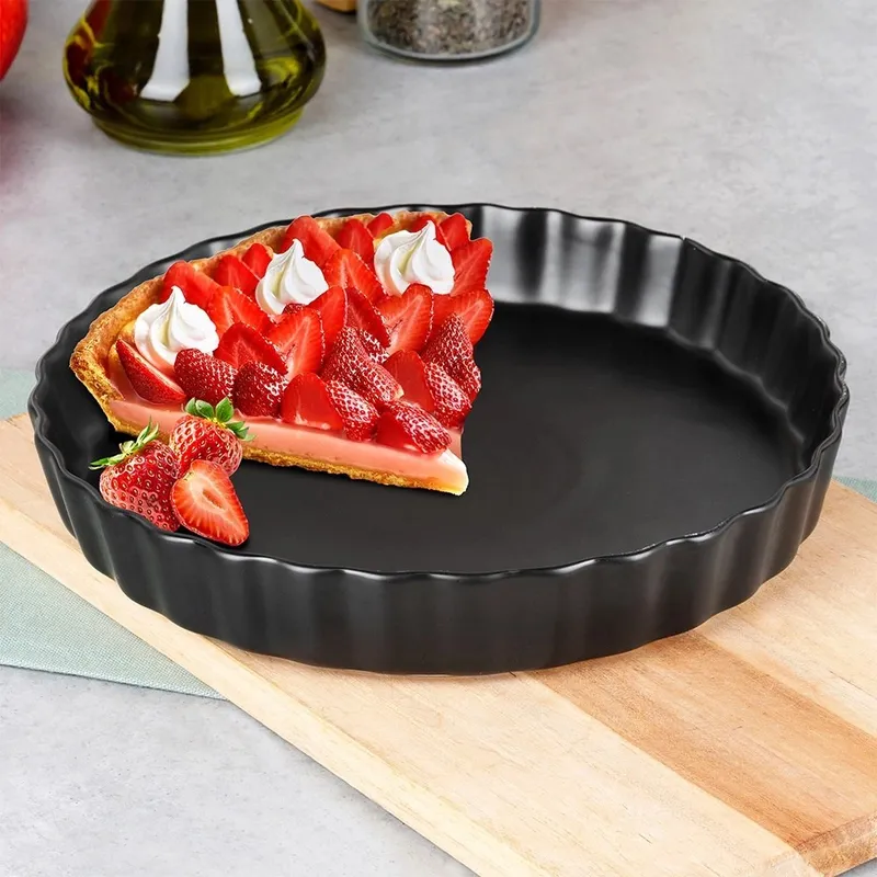 Forma Do Pieczenia Tarty Na Tartę Ceramiczna Tortownica 24,5 cm MEBLIVA