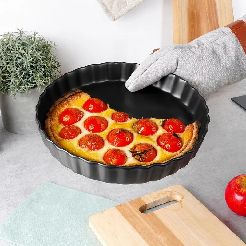 Forma Do Pieczenia Tarty Na Tartę Ceramiczna Tortownica 24,5 cm MEBLIVA