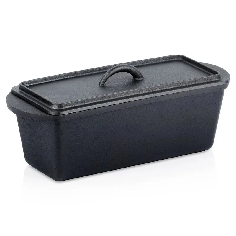 Forma Do Wypiekania Chleba Z Pokrywką Żeliwna 35 cm 3 l MEBLIVA