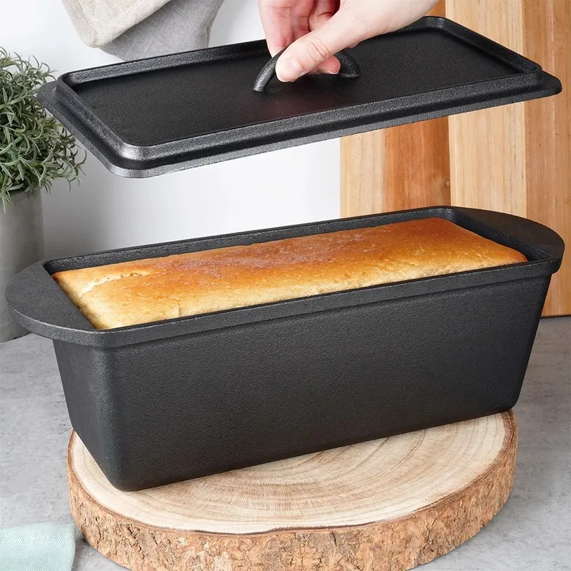 Forma Do Wypiekania Chleba Z Pokrywką Żeliwna 35 cm 3 l MEBLIVA