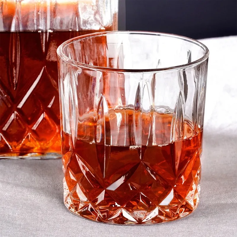 Karafka I Szklanki Do Whisky Szklane 900 ml + 4x300 ml 5 el. MEBLIVA
