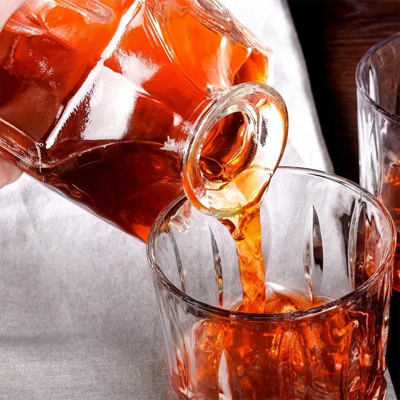 Karafka I Szklanki Do Whisky Szklane 900 ml + 4x300 ml 5 el. MEBLIVA