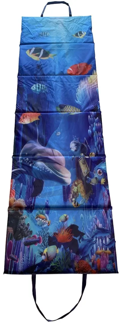 Koc Plażowy Mata Leżanka Leżak Składany Wodoodporny 195x55 cm MOVEMANIA