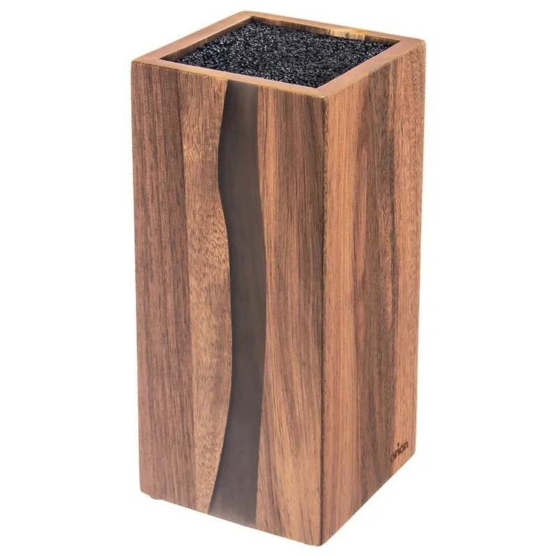 Stojak Na Noże Drewniany Ozdobny Dekoracyjny 11 x 23 x 23,5 cm MEBLIVA