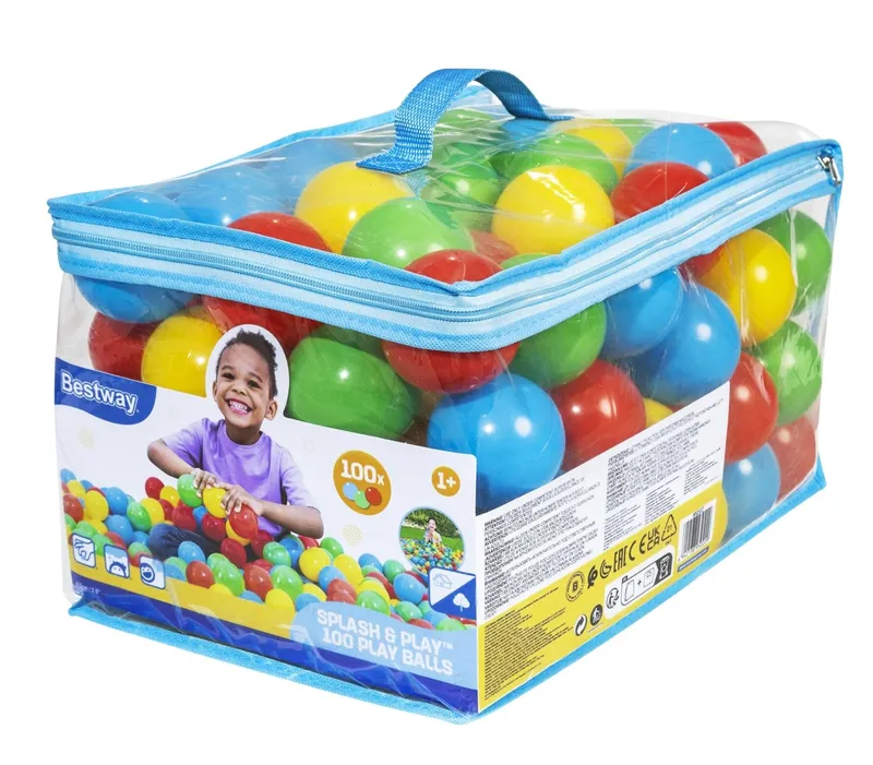 Plastikowe Kulki Do Zabawy Dla Dzieci Wielokolorowe BESTWAY 100 MOVEMANIA