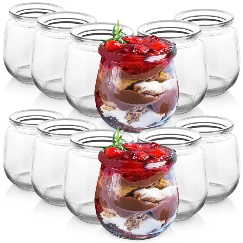 Słoik Na Jogurt I Desery 300 ml 12 szt. MEBLIVA