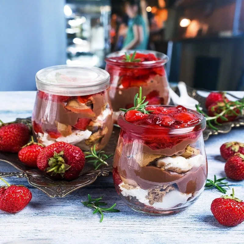 Słoik Na Jogurt I Desery 300 ml 12 szt. MEBLIVA