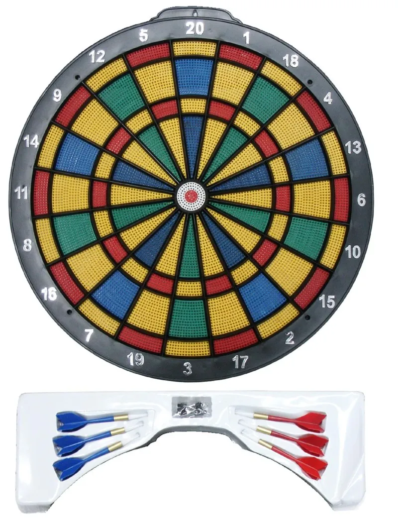 Zestaw Tarcza Soft Perforowana Dart Gra W Rzutki Lotki 36 cm MOVEMANIA