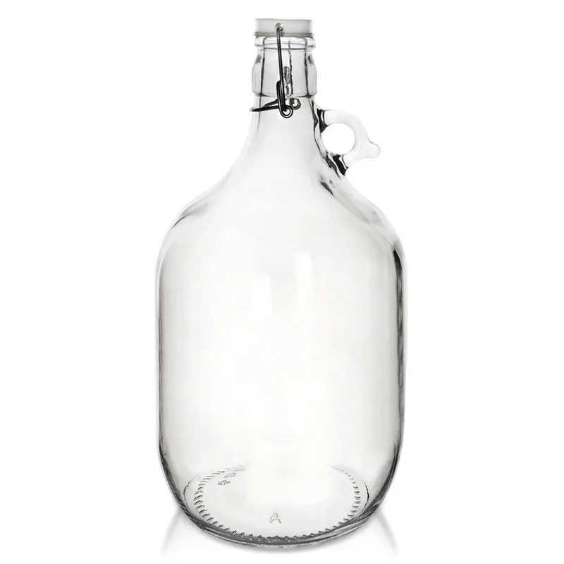 Karafka Butelka 5l Szklana Retro Vintage Z Zatrzaskowym Zamknięciem MEBLIVA