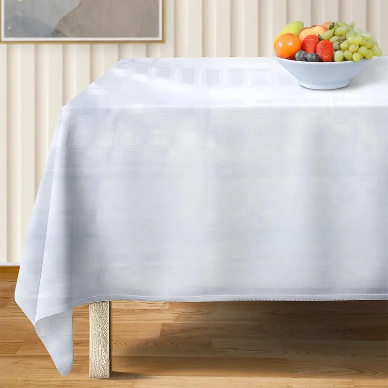 Nakrycie Stołu EXCELLENT HOUSEWARE 180x130 cm MEBLIVA - Białe