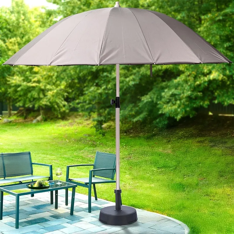 Parasol Łamany Ogrodowy Plażowy Regulowany Stabilny Solidny 190 cm GARDIVA