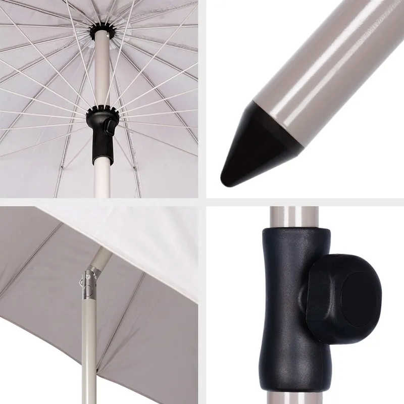 Parasol Łamany Ogrodowy Plażowy Regulowany Stabilny Solidny 190 cm GARDIVA