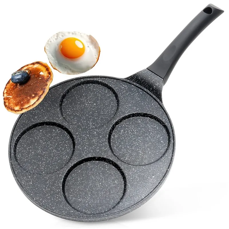 Patelnia Granitowa Do Jajek Placków Gaz Indukcja 4 Otwory 26 cm MEBLIVA