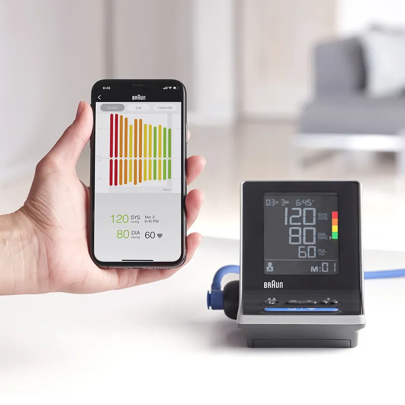 BRAUN EXACTFIT 5 CONNECT BUA6350 Ciśnieniomierz Naramienny, Bluetooth, Duży Wyświetlacz
