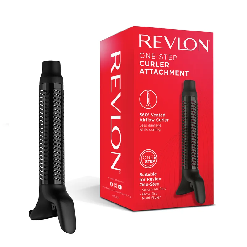 REVLON RVDR5335 Końcówka Lokówki Z Nawiewem 360°, Turmalinowa, Jonizacja, 32 mm