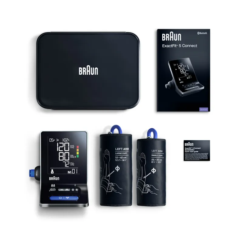 BRAUN EXACTFIT 5 CONNECT BUA6350 Ciśnieniomierz Naramienny, Bluetooth, Duży Wyświetlacz