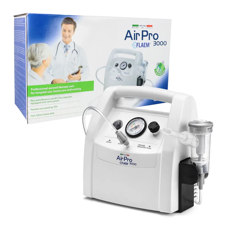 FLAEM AIRPRO 3000 PLUS Inhalator Pneumatyczny Tłokowy Z Regulacją Nebulizacji