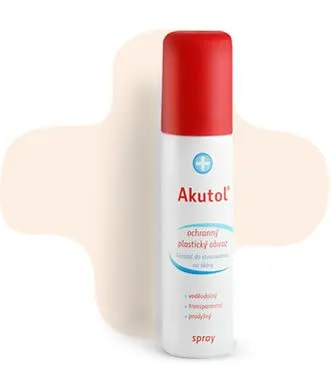 AKUTOL 60 ml Plaster W Sprayu, Elastyczny Opatrunek, Działa Antybakteryjnie