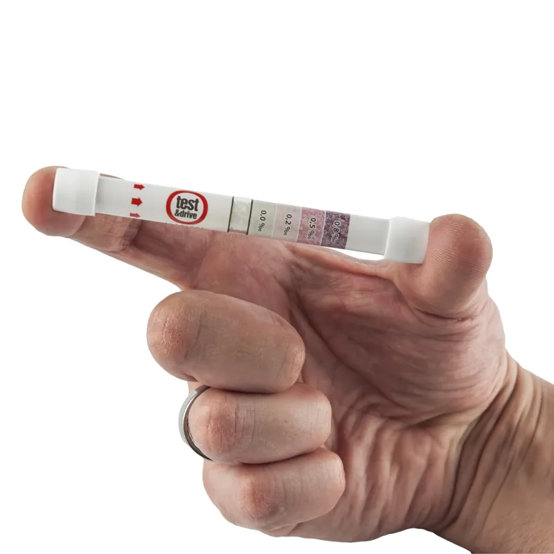 ALCOHOL TEST Alkomat Jednorazowy, Display 10 Opakowań Po 1 szt