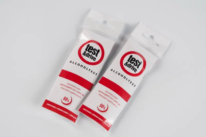 ALCOHOL TEST Alkomat Jednorazowy, Display 10 Opakowań Po 1 szt
