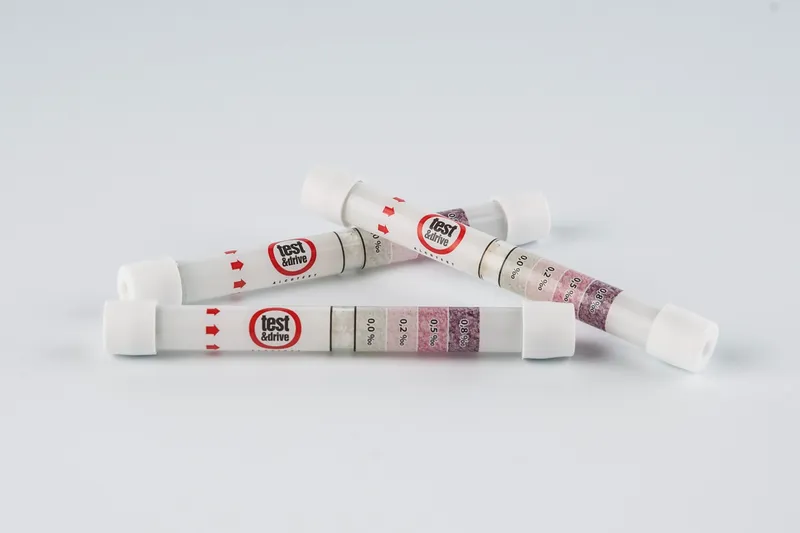ALCOHOL TEST Alkomat Jednorazowy, Display 10 Opakowań Po 2 szt