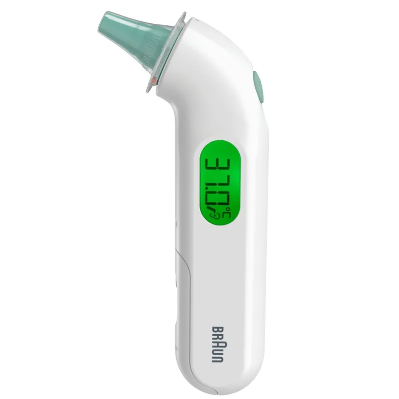 BRAUN IRT3515 THERMOSCAN 4 Termometr Douszny Z Alarmem Gorączki, Pomiar W 1 Sekundę