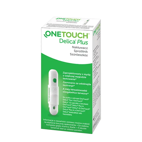LIFESCAN ONE TOUCH DELICIA PLUS Nakłuwacz, 13 Poziomów Głębokości, System Glide