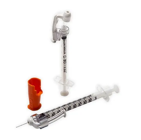 BD SAFETY GLIDE 0,3 ml Strzykawka Insulinowa, Z Bezpieczną Igłą, 100 szt