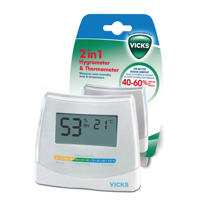 VICKS 2IN1 Higrometr I Termometr Elektroniczny, Do Pomiaru Temperatury I Wilgoci