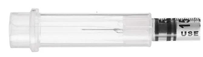 SOL-CARE 0,5 ml U-100 29g 1/2" 0,33x12,5 mm Strzykawka Bezpieczna Do Insuliny, 100 szt